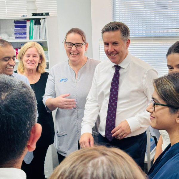 Dr kiran Puttappa with Honourable Health Minister Mark Butler & Tanya Lawrence MP to Woodlake Village Medical Centre in Ellenbrook