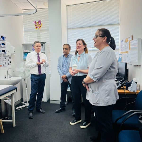 Dr kiran Puttappa with Honourable Health Minister Mark Butler & Tanya Lawrence MP to Woodlake Village Medical Centre in Ellenbrook